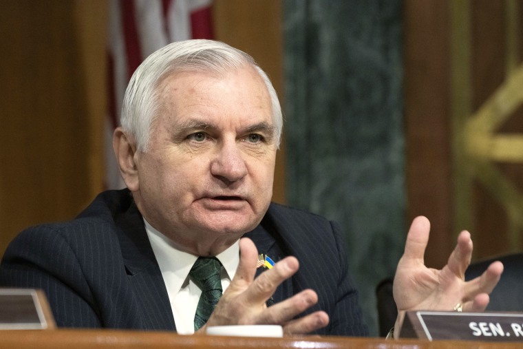 Sen. Jack Reed speaks during a Senate hearing