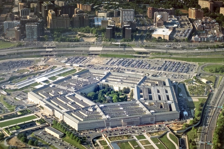 The Pentagon building in Arlington, Va.,