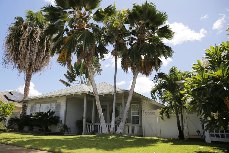 The home where U.S. defense contractor Walter Glenn Primrose and his wife Gwynn Darle Morrison lived