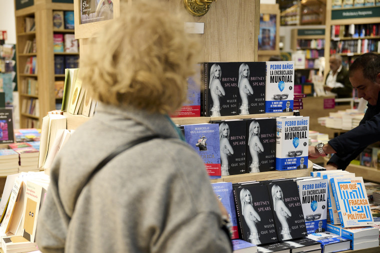 Britney Spears's Book "The Woman In Me" in bookstore