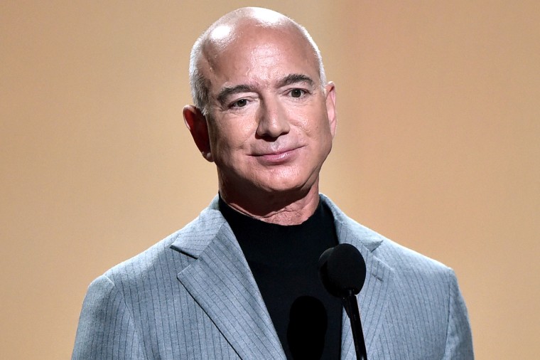 Jeff Bezos at the 2021 People's Choice Awards.