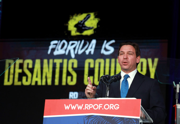 Gov. Ron DeSantis speaks during the Florida Freedom Summit