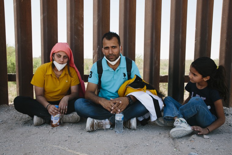 Migrants seeking asylum in the U.S. arrive in Yuma, Arizona