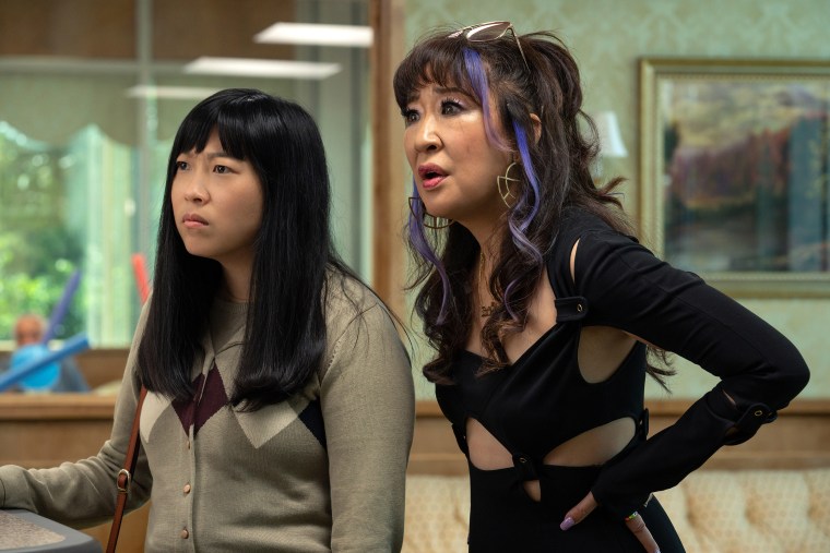 Awkwafina as Anne Yum and Sandra Oh as Jenny Yum in "Quiz Lady."