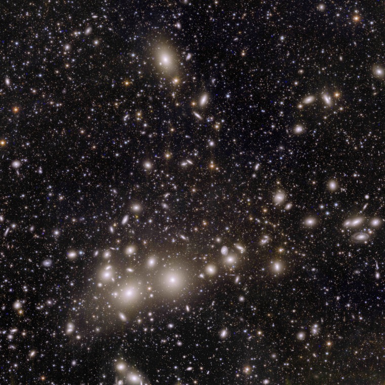 The European Space Agency said this is the first time that so many galaxies in the Perseus Cluster have been captured in sharp detail.