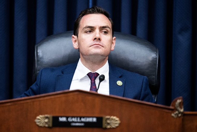 Chairman Mike Gallagher, R-Wis.  in Washington DC. on May 24, 2023. 