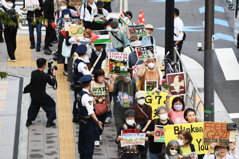 Japan G7 protest