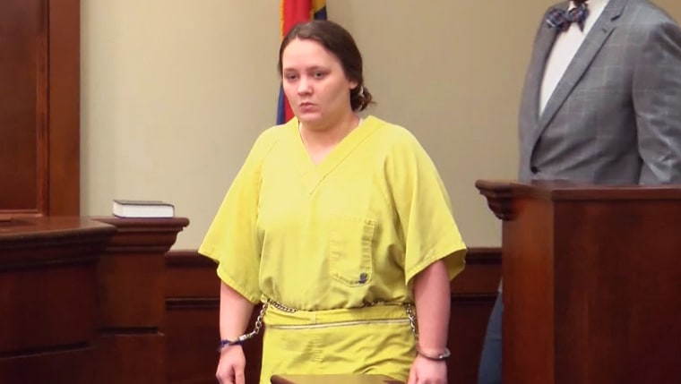 Makaylia Jolley appears in court for sentencing.