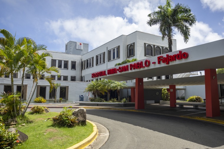 A hospital in Fajardo, Puerto Rico in September 2023. 