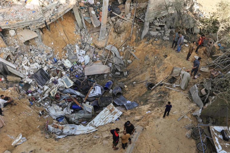 Gaza Rafah Bomb Crater