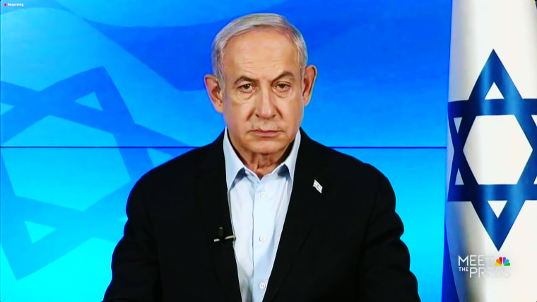 Israeli Prime Minister Benjamin Netanyahu on "Meet the Press."