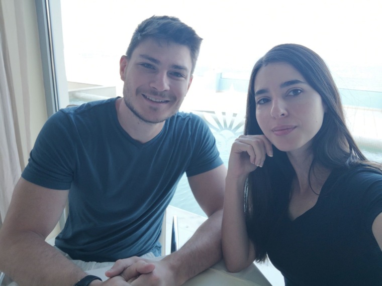 Sasha Troufanov and his girlfriend, Sapir.