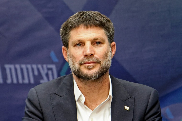 Israeli Finance Minister Bezalel Smotrich in Jerusalem.