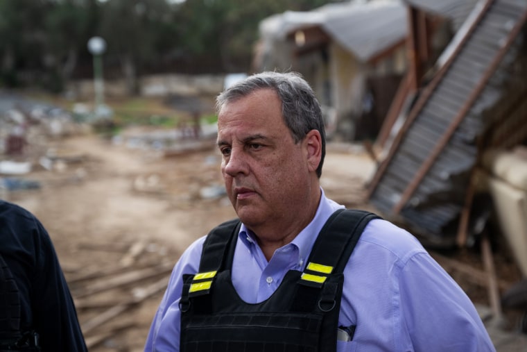 Image: Chris Christie, Republican Presidential Candidate, Visits Israel Amid War With Hamas