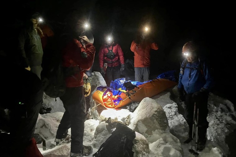 A search and rescue team located a hiker in distress early on Nov. 9, 2023, in Colorado. 