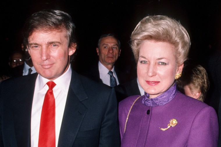 Donald Trump and Maryanne Trump at the opening of his Taj Mahal Casino in Atlantic City,