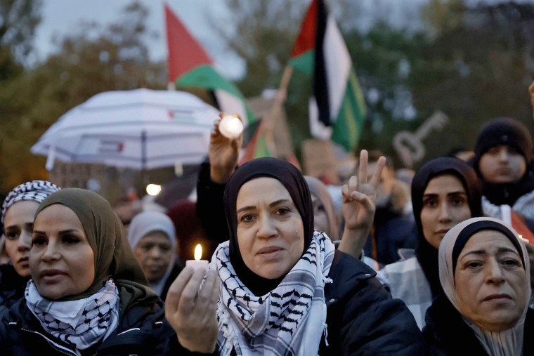 Marchers demand freedom for Palestine on Nov. 11, 2023 in Berlin.