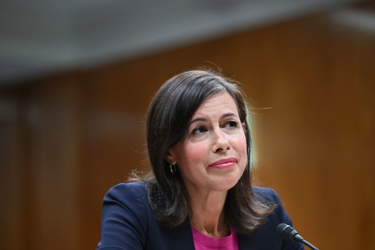  Federal Communications Commission Chairwoman Jessica Rosenworcel during a Senate hearings on Sept. 19, 2023.