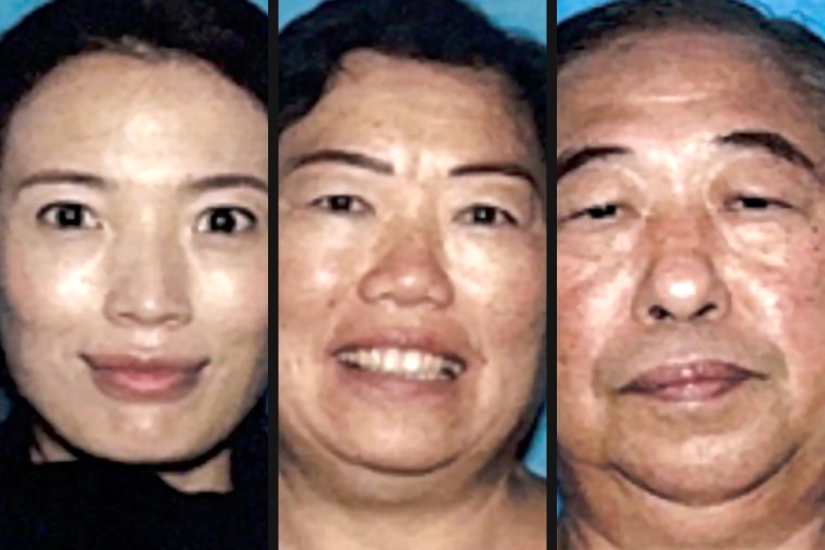 From left, Mei Haskell, YanXiang Wang and Gaoshan Li.