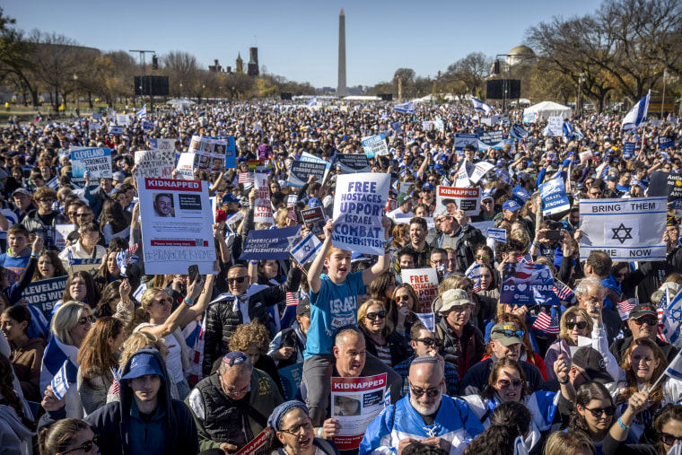 Throngs Gather For March For Israel Rally At Dcs National Mall To Condemn Antisemitism 