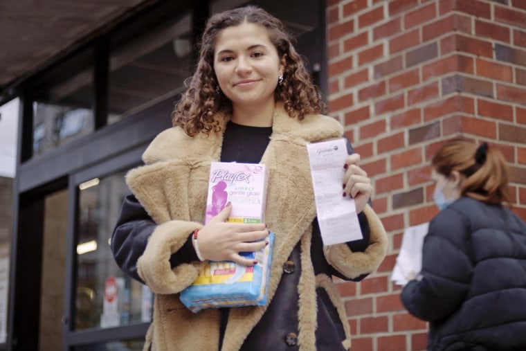 Grad student and menstrual justice activist Madeline Morales.