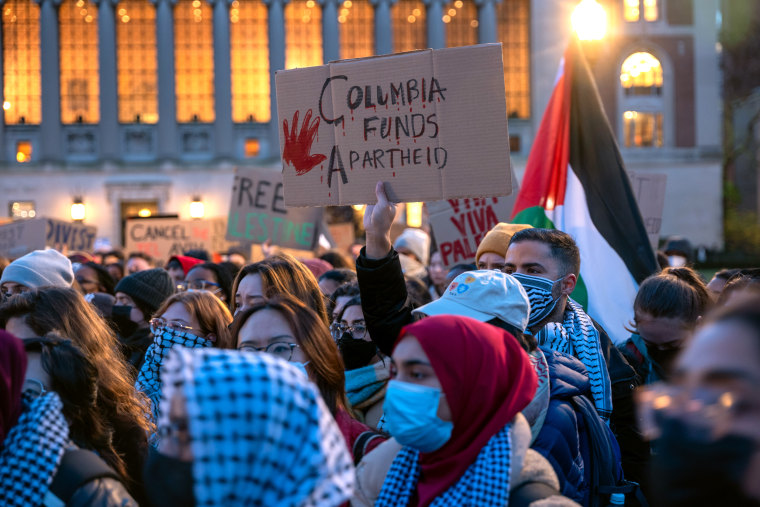 Pro-Palestinian Rally Held On Columbia University Campus