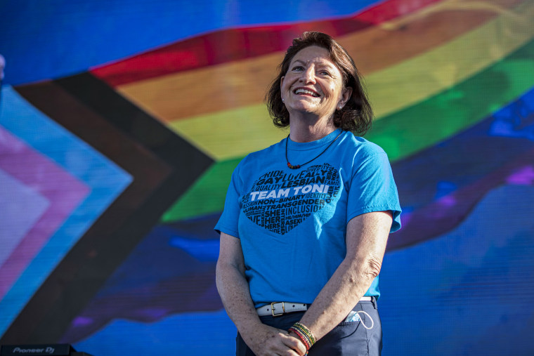 California Senate President Pro Tempore Toni Atkins at San Diego Pride Week.