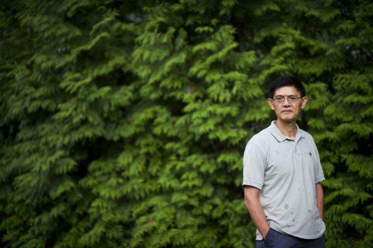 Xiaoxing Xi, the head of Temple University's physics department, who was accused of sharing sensitive American-made technology with China, in Pennsylvania.