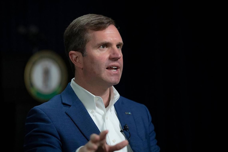 Andy Beshear during an interview at the state Capitol in Frankfort, Ky., in 2022.