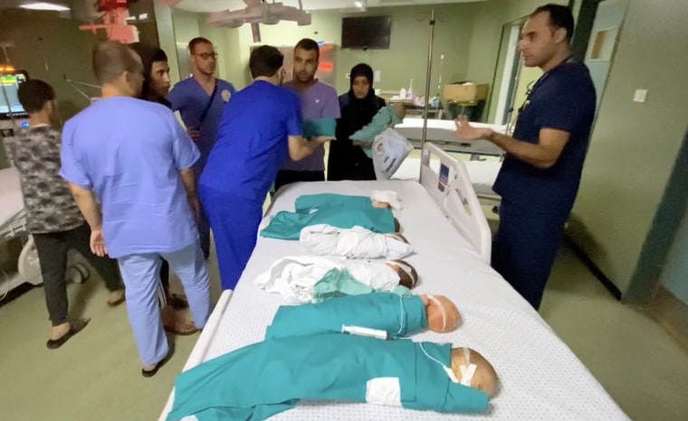 Premature babies remove from incubators at Shifa Hospital