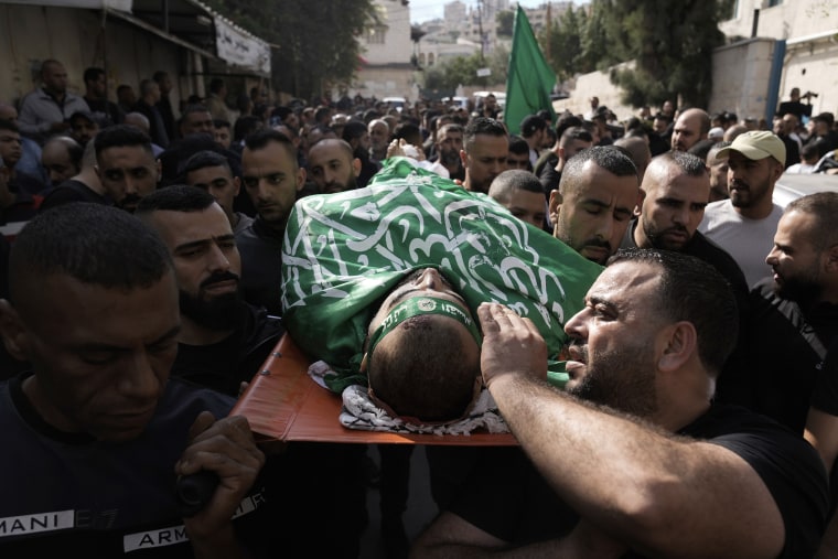 Israeli forces killed the three men in an overnight raid, the Palestinian Health Ministry said Friday.
