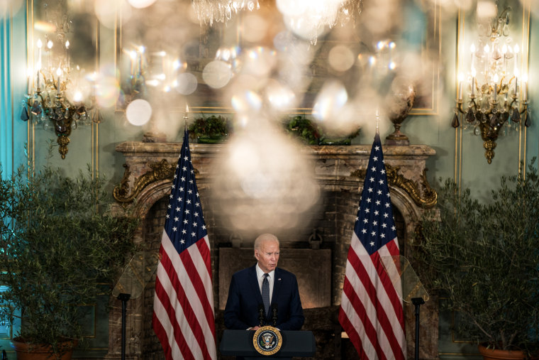 U.S. President Joe Biden delivers remarks at a news conference in Woodside, Calif  on Nov. 15, 2023.