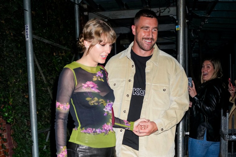 Taylor Swift and Travis Kelce in New York.