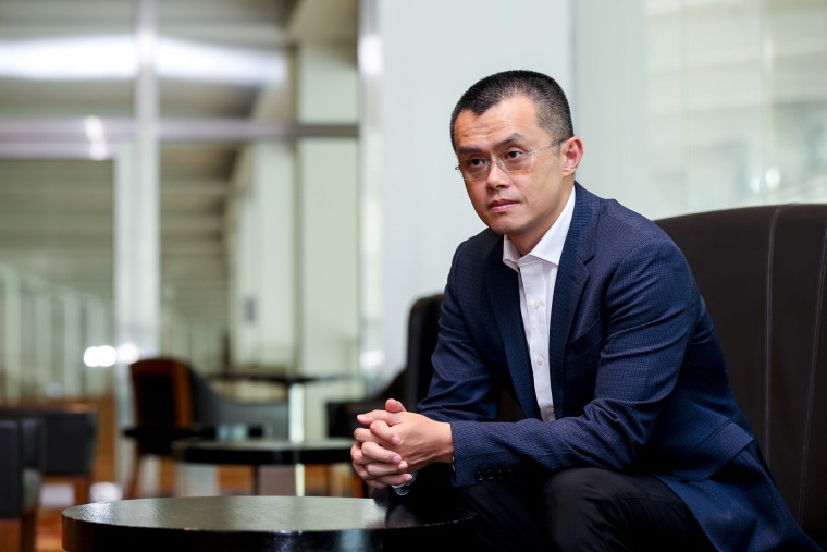 Binance founder and chief executive Changpeng Zhao.