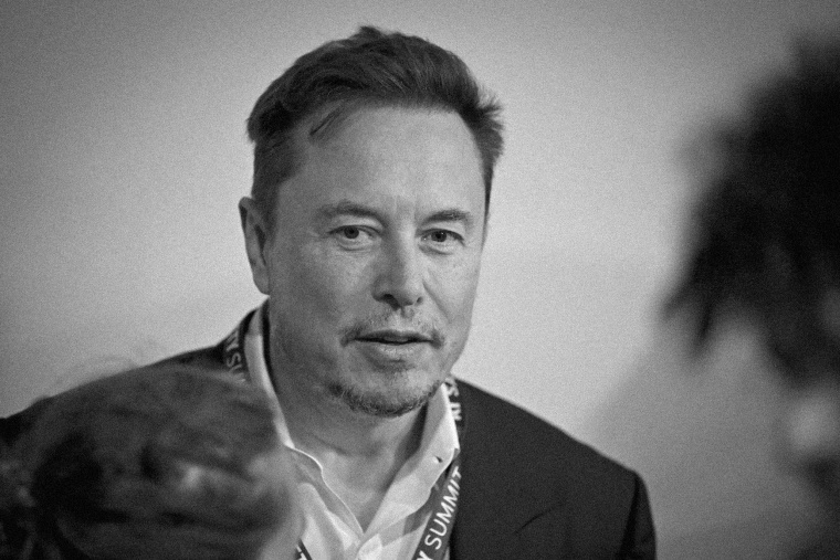 Elon Musk at the AI Safety Summit in England on Nov. 1, 2023. 