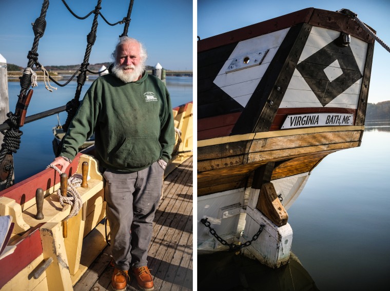 Rob Stevens, the master shipwright who oversaw construction of the replica of the Virginia