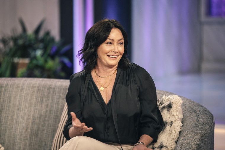 Shannen Doherty on "The Kelly Clarkson Show" in 2021.