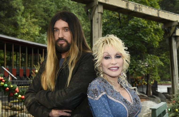 Billy Ray Cyrus and Dolly Parton 