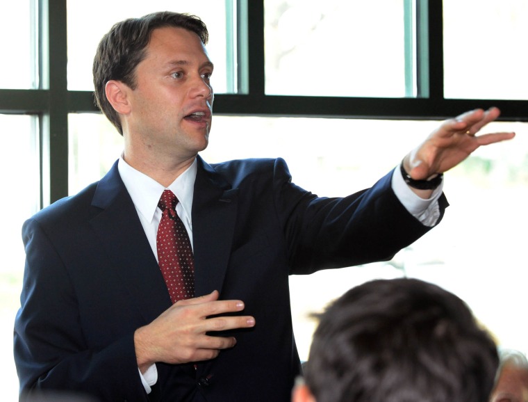 Georgia Gubernatorial Candidate Jason Carter Meets With Constituents