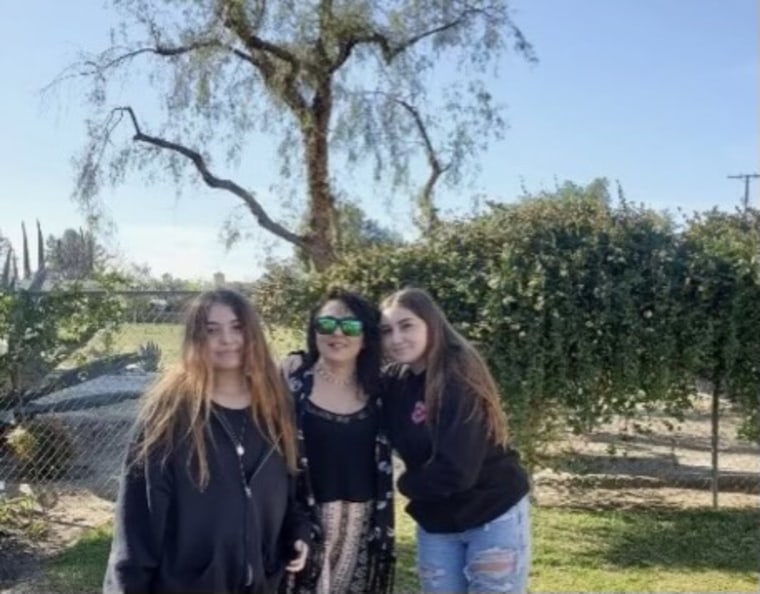 Danielle Rico and her two daughters 