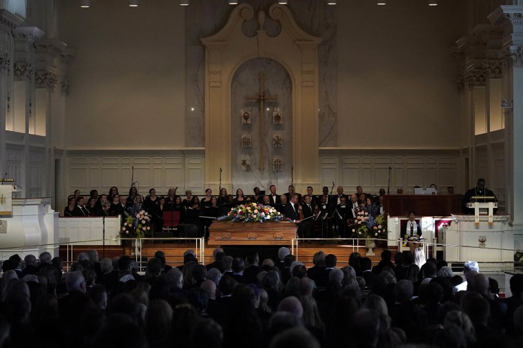 Pastor Tony Lowden speaks during a tribute service for former US First Lady Rosalynn Carter, at Glenn Memorial Church in Atlanta, Georgia, on November 28, 2023. Carter died on November 19, aged 96, just two days after joining her husband in hospice care at their house in Plains. 