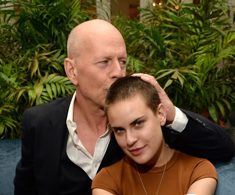 Bruce Willis and Tallulah Willis celebrate Bruce Willis' 60th birthday at Harlow on March 21, 2015 in New York City.