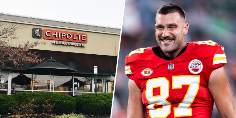 Chipotle changes its spelling for Kansas City locale in honor of  Kansas City Chiefs tight end Travis Kelce.