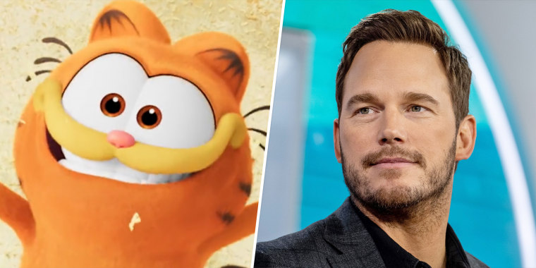 Chris Pratt voices Garfield in "The Garfield Movie."