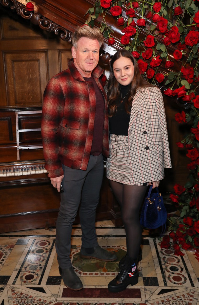 Gordon Ramsay and Holly Ramsay attend the Kent & Curwen presentation during London Fashion Week Men's January 2019 at Two Temple Place on January 6, 2019 in London, England.