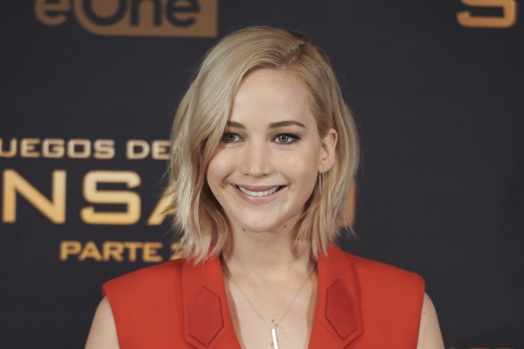 Jennifer Lawrence at "The Hunger Games: Mockingjay - Part 2" photocall at the Villamagna Hotel on Nov. 10, 2015 in Madrid, Spain.