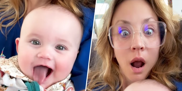 Kaley Cuoco shared a video to her Instagram story Nov. 23 of her being stunned when daughter Matilda, 7 months, said "mama" for the first time.