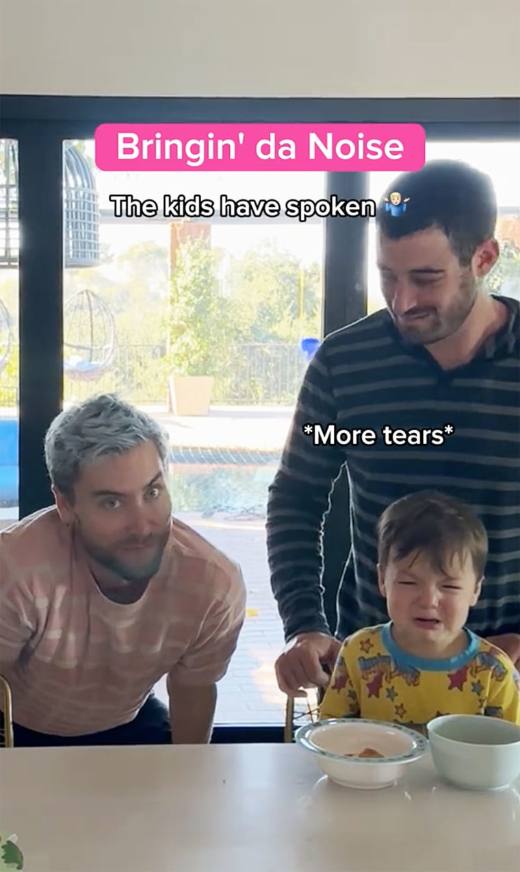 Lance Bass plays his 3 least favorite NSYNC songs for his twins — see how they react