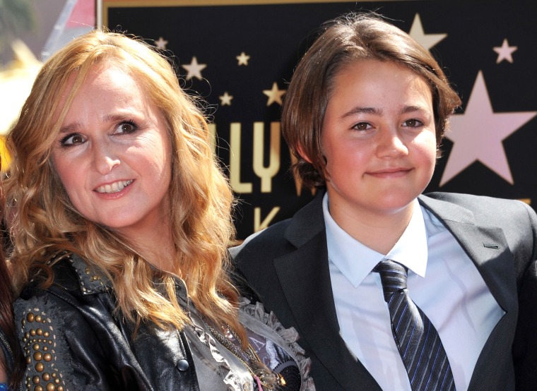 Melissa Etheridge with her late son Beckett 