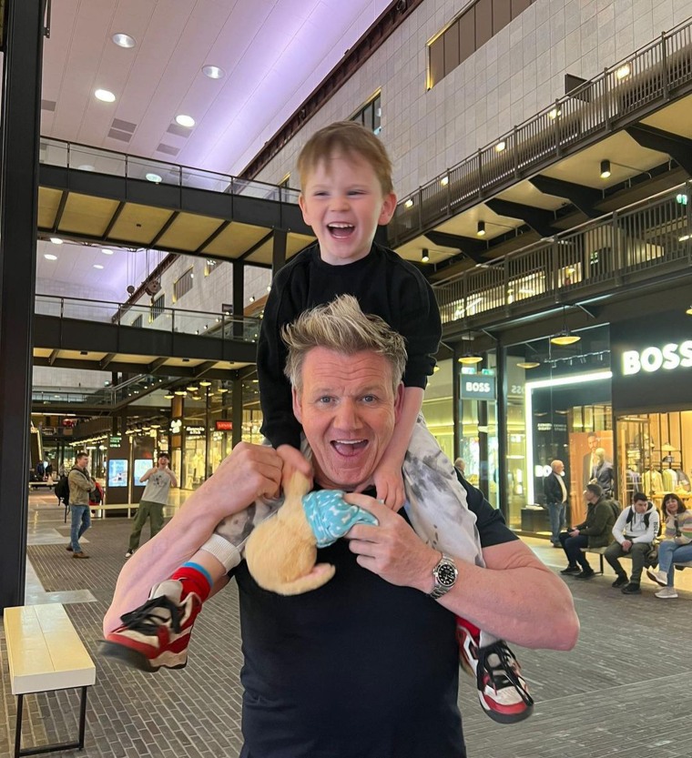 Gordon Ramsay is a doting father to his second youngest child, Oscar.